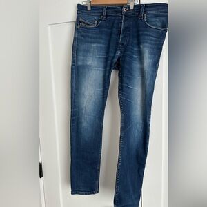 Diesel Men's Dark Blue Straight Jeans